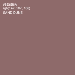 #8E6B6A - Sand Dune Color Image