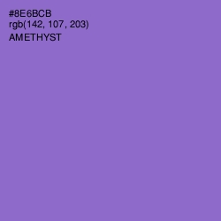 #8E6BCB - Amethyst Color Image