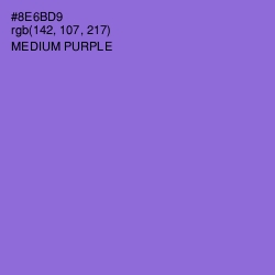 #8E6BD9 - Medium Purple Color Image