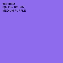 #8E6BED - Medium Purple Color Image