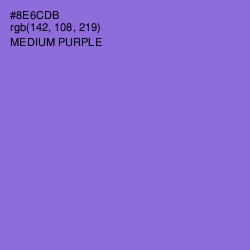 #8E6CDB - Medium Purple Color Image