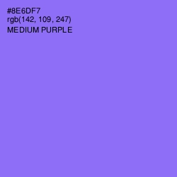 #8E6DF7 - Medium Purple Color Image
