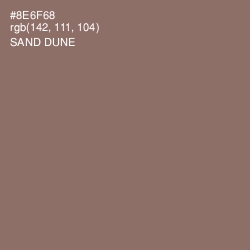 #8E6F68 - Sand Dune Color Image