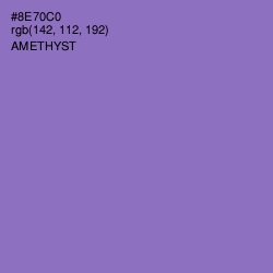 #8E70C0 - Amethyst Color Image