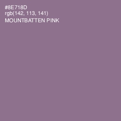 #8E718D - Mountbatten Pink Color Image