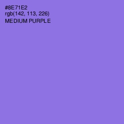 #8E71E2 - Medium Purple Color Image