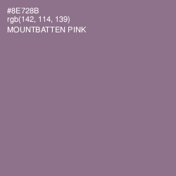 #8E728B - Mountbatten Pink Color Image