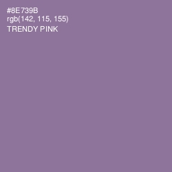 #8E739B - Trendy Pink Color Image