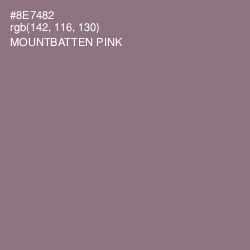 #8E7482 - Mountbatten Pink Color Image