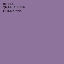 #8E749C - Trendy Pink Color Image