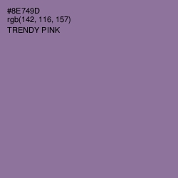 #8E749D - Trendy Pink Color Image