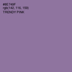 #8E749F - Trendy Pink Color Image