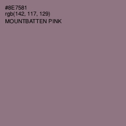 #8E7581 - Mountbatten Pink Color Image