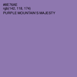 #8E76AE - Purple Mountain's Majesty Color Image