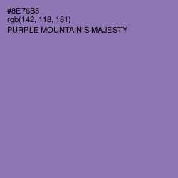 #8E76B5 - Purple Mountain's Majesty Color Image