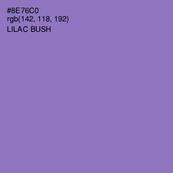 #8E76C0 - Lilac Bush Color Image