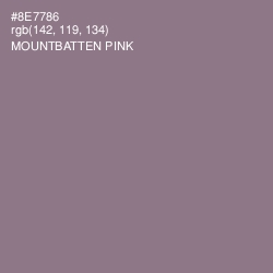 #8E7786 - Mountbatten Pink Color Image