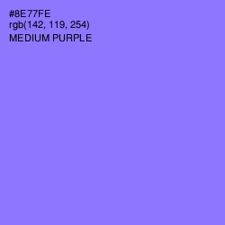 #8E77FE - Medium Purple Color Image