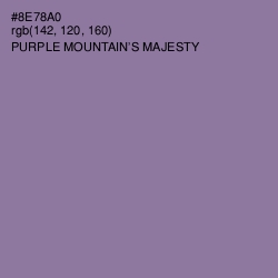 #8E78A0 - Purple Mountain's Majesty Color Image
