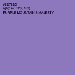 #8E78BD - Purple Mountain's Majesty Color Image