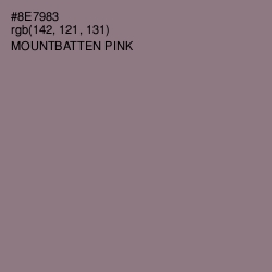 #8E7983 - Mountbatten Pink Color Image