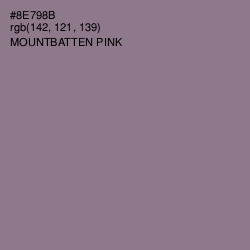 #8E798B - Mountbatten Pink Color Image