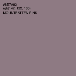 #8E7A82 - Mountbatten Pink Color Image