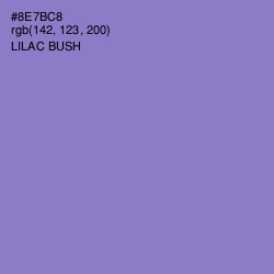 #8E7BC8 - Lilac Bush Color Image