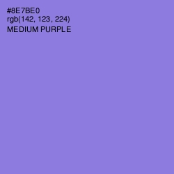 #8E7BE0 - Medium Purple Color Image