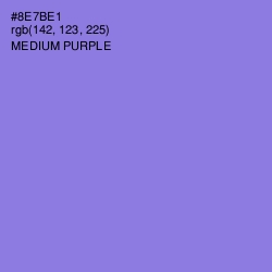 #8E7BE1 - Medium Purple Color Image