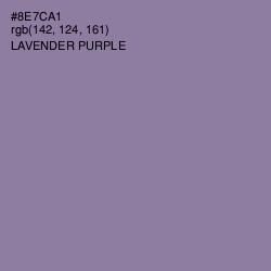 #8E7CA1 - Lavender Purple Color Image