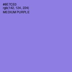 #8E7CE0 - Medium Purple Color Image