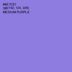 #8E7CE1 - Medium Purple Color Image