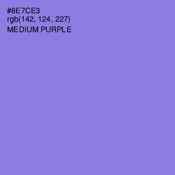 #8E7CE3 - Medium Purple Color Image