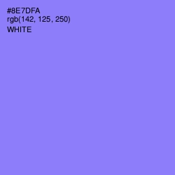 #8E7DFA - Medium Purple Color Image