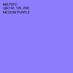 #8E7DFC - Medium Purple Color Image