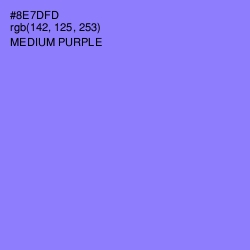 #8E7DFD - Medium Purple Color Image