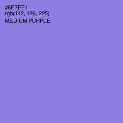 #8E7EE1 - Medium Purple Color Image