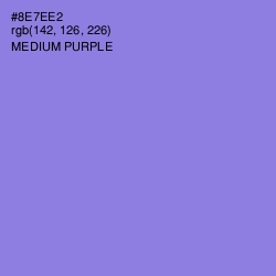 #8E7EE2 - Medium Purple Color Image