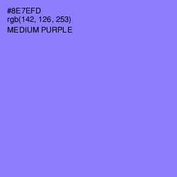 #8E7EFD - Medium Purple Color Image