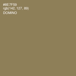 #8E7F59 - Domino Color Image