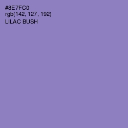 #8E7FC0 - Lilac Bush Color Image