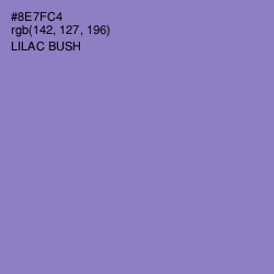 #8E7FC4 - Lilac Bush Color Image
