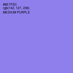 #8E7FEC - Medium Purple Color Image