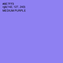 #8E7FF3 - Medium Purple Color Image