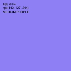 #8E7FF4 - Medium Purple Color Image