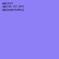 #8E7FF7 - Medium Purple Color Image