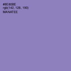 #8E80BE - Manatee Color Image