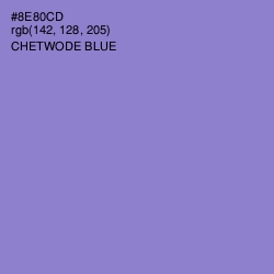 #8E80CD - Chetwode Blue Color Image