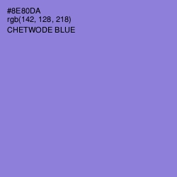 #8E80DA - Chetwode Blue Color Image